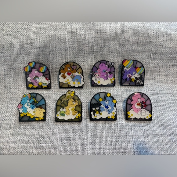 Loungefly Hello Kitty And Friends X Care Bears Blind Box Enamel Pin - Full Set